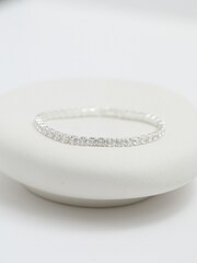 Jon Richard Silver Tone Tennis Bracelet - Image 2 of 3