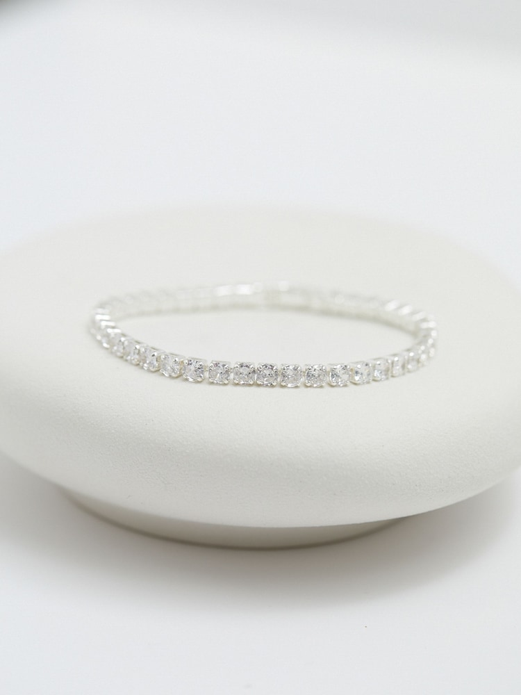 Jon Richard Silver Tone Tennis Bracelet - Image 2 of 3