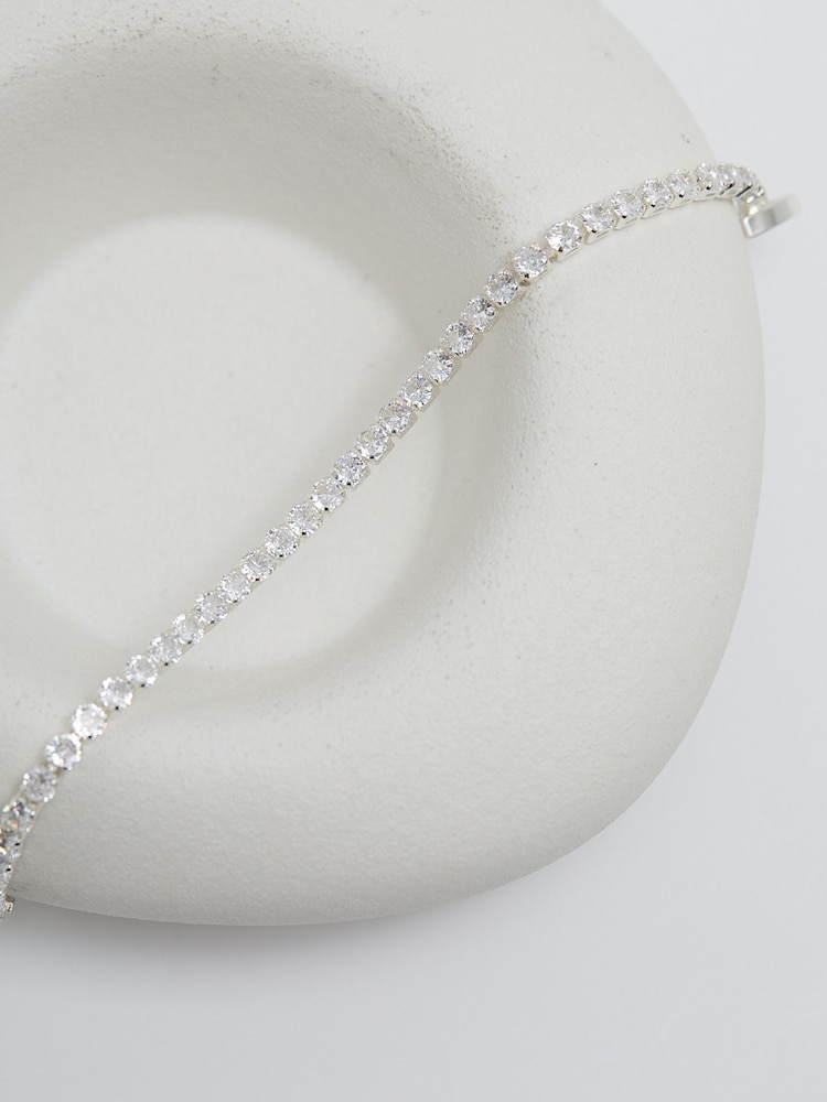 Jon Richard Silver Tone Tennis Bracelet - Image 3 of 3
