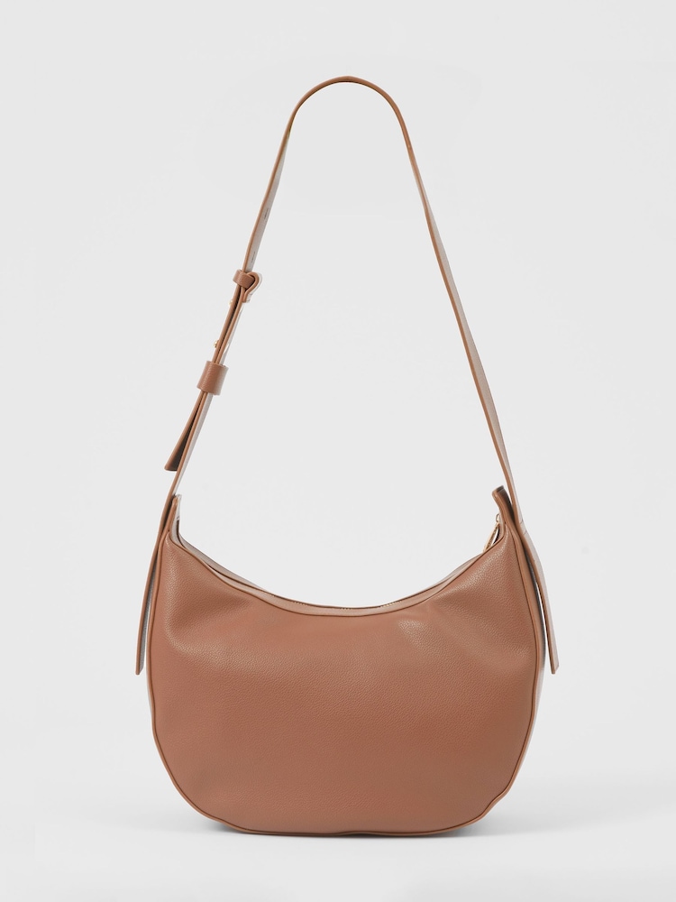 French Connection Tan Large Cross-Body Bag - Image 1 of 4