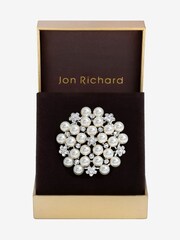 Jon Richard Silver Tone Pearl Statement Gift Box Brooch - Image 1 of 3