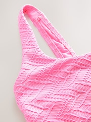Pink Scoop Neck Tummy Control Swimsuit - Image 9 of 9