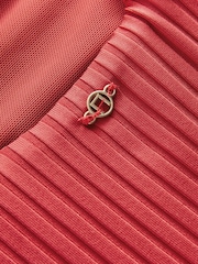 Red Rib Plunge Shaping Tummy Control Swimsuit - Image 5 of 6