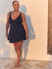Navy DD+ Wired Skirted Swimdress - Image 3 of 10