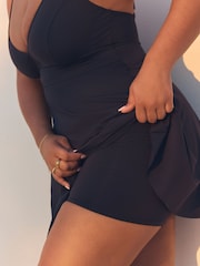 Navy DD+ Wired Skirted Swimdress - Image 6 of 10