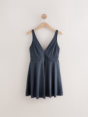 Navy DD+ Wired Skirted Swimdress - Image 7 of 10