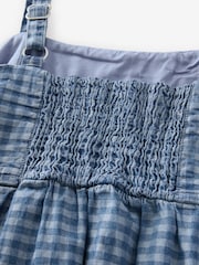 Denim Dark Blue 100% Cotton Strappy Denim Midi Dress - Image 5 of 6