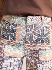 Блакитний печворк - прямий крій 100% Cotton Jeans - Image 5 of 8