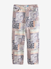 Блакитний печворк - прямий крій 100% Cotton Jeans - Image 6 of 8