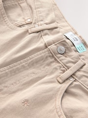 Ecru 100% Cotton Column Mom Jeans - Image 7 of 8