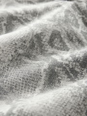Neutral Snake Print Straight Leg 100% Cotton Jeans - Image 8 of 8