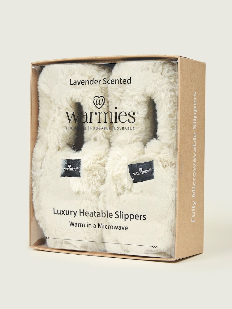 Warmies Heatable Luxury Slippers Almond Gift Set - Image 2 of 6