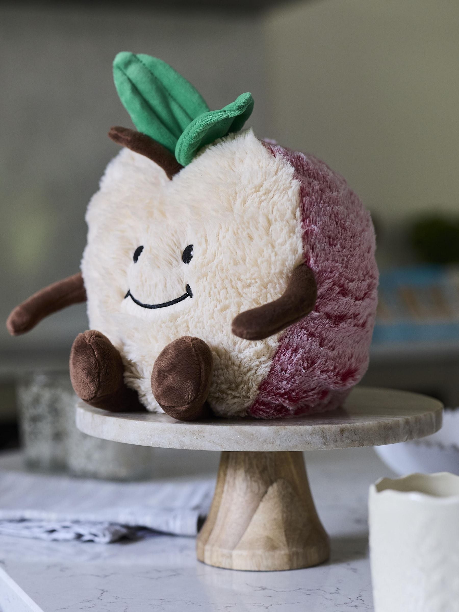 Microwavable Heatable Soft Toy Hot Cold Heat Pack Lavender Scent Plush Apple - Image 2
