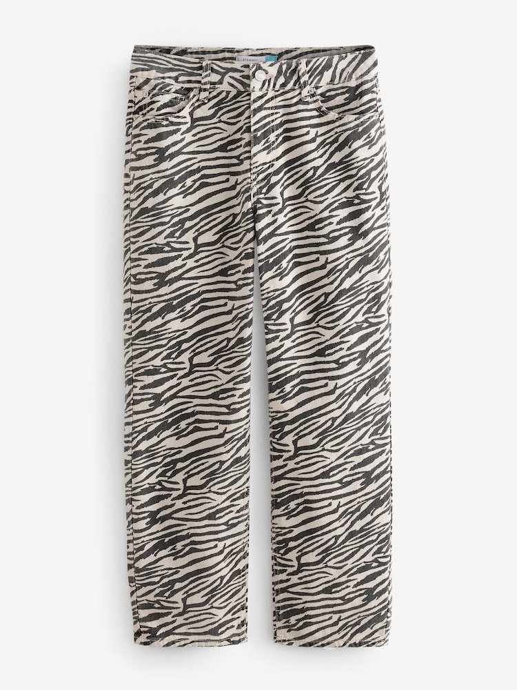 Impression Zèbre - Coupe droite 100% Coton Jeans - Image 5 of 7