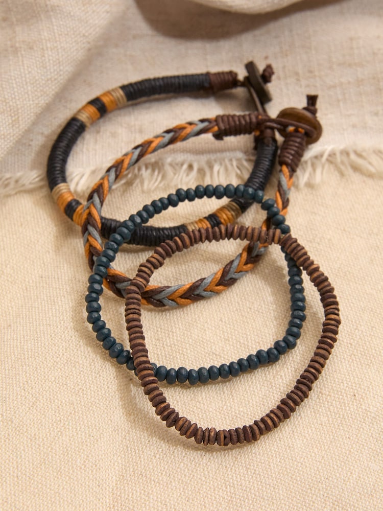 FatFace Navy Bracelet Stack - Image 2 of 2