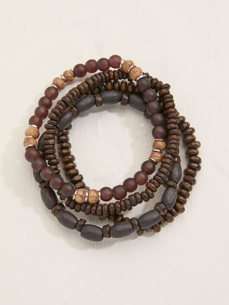 FatFace Stretch Bracelet Stack - Imagen 1 de 2