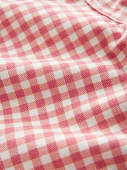 Red/White Gingham Authentic Denim Cropped Capri Jeans - Image 7 of 9