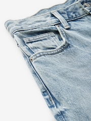 Bleach 100% Cotton Turn-up Cropped Jeans - Image 9 of 9