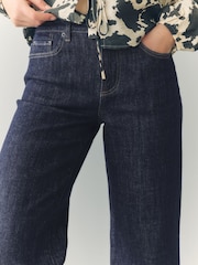 Rinse Blue Crop Wide Leg Jeans - Image 5 of 9