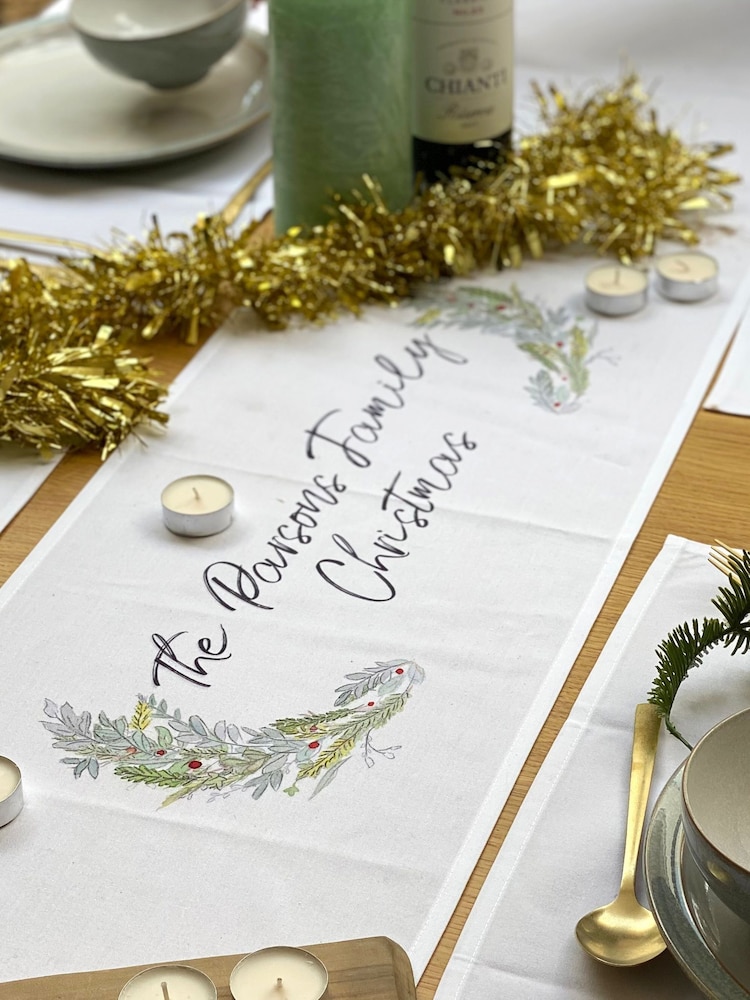 Wreath Family Christmas Placemat by Solesmith - Image 1 of 6 Wreath Family Christmas Placemat by Solesmith - Image 1 of 6
