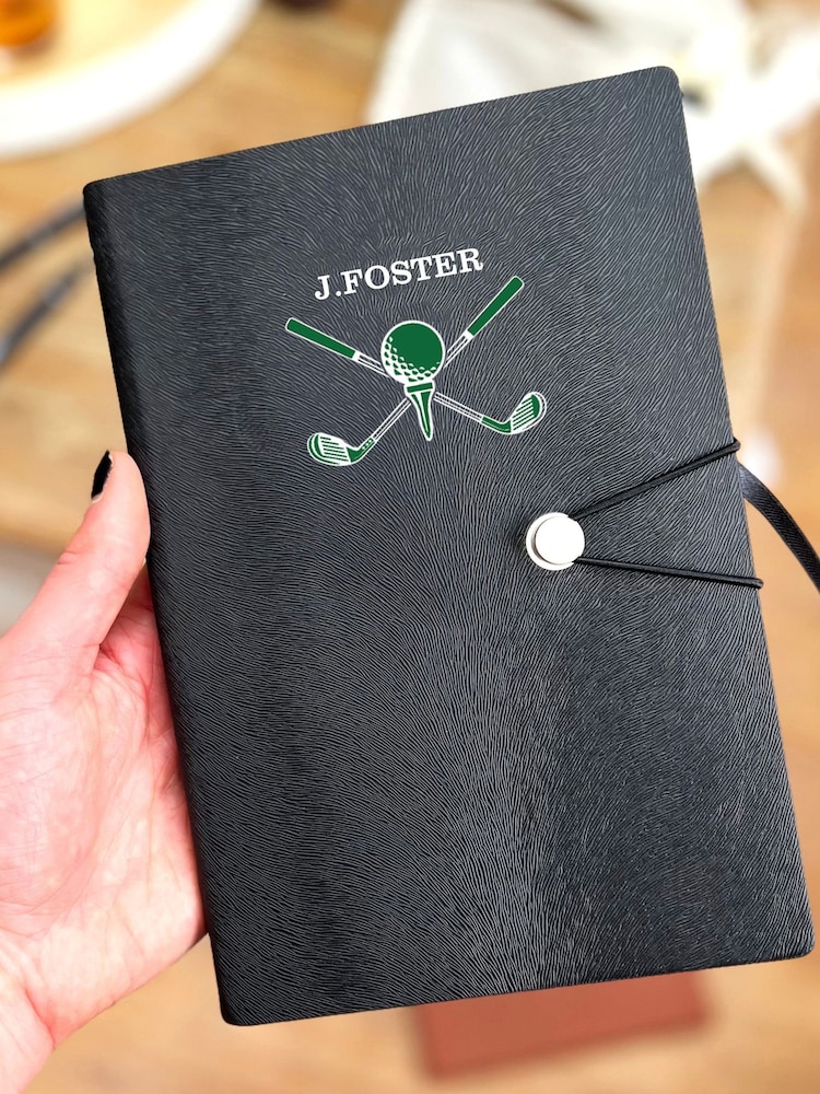 Personalised Golf Notebook by Solesmith - Image 1 of 6