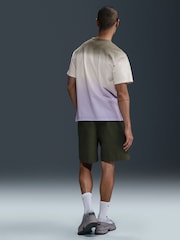 Nike Grey/Purple Sportswear Dip Dye Graphic T-Shirt - Image 2 of 5