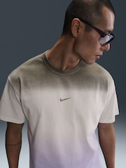 Nike Grey/Purple Sportswear Dip Dye Graphic T-Shirt - Image 3 of 5