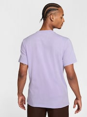Nike Lilac Purple Club Premium Washed T-Shirt - Image 2 of 5