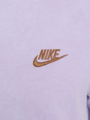 Nike Lilac Purple Club Premium Washed T-Shirt - Image 4 of 5