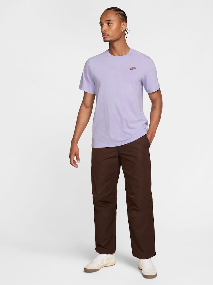 Nike Lilac Purple Club Premium Washed T-Shirt - Image 5 of 5