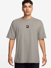 Nike Grey Sportswear Air Tab Logo T-Shirt - Image 1 of 3
