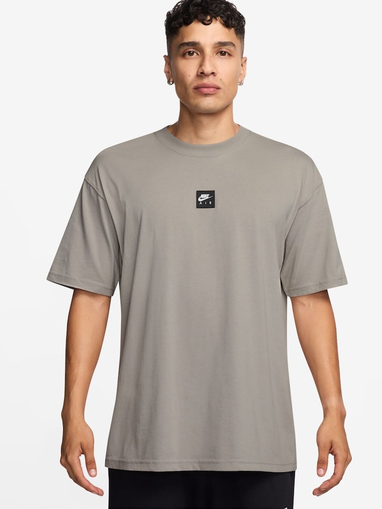 Nike Grey Sportswear Air Tab Logo T-Shirt - Image 1 of 3