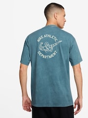 Nike Smokey Blue Graphic Back Print Training T-Shirt - Image 2 of 3