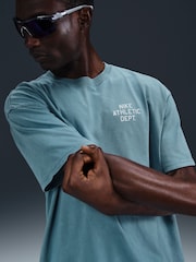 Nike Smokey Blue Graphic Back Print Training T-Shirt - Image 4 of 5