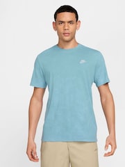Nike Blue Club Premium Washed T-Shirt - Image 1 of 5