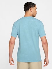 Nike Blue Club Premium Washed T-Shirt - Image 2 of 5