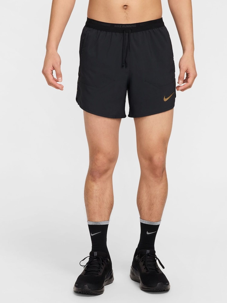 Nike Black Dri-FIT Jakob Ingebrigtsen 5 inch Running Shorts - Image 1 of 9
