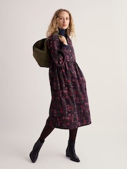 Seasalt Cornwall Blue Rosina Shirt Style Midi Dress - Image 1 of 5