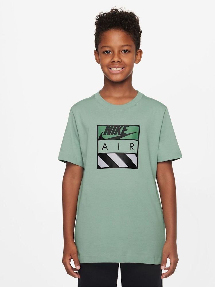 Nike Steam Green 100% Cotton Air T-Shirt - Image 1 of 3