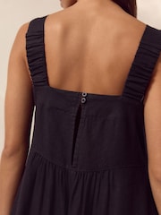 Black Linen Blend Jumpsuit - Image 6 of 6