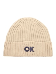 Marrón - Gorro de punto acanalado de Calvin Klein Golf - Imagen 3 de 6