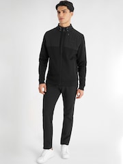 Calvin Klein Golf Hyper Tech Full Zip Black Sweatshirt - Image 1 of 8