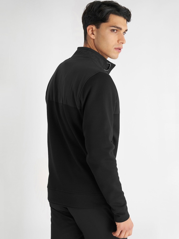 Calvin Klein Golf Hyper Tech Full Zip Black Sweatshirt - Image 2 of 8