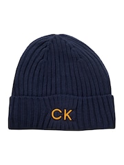 Azul - Gorro de punto acanalado de Calvin Klein Golf - Imagen 3 de 6