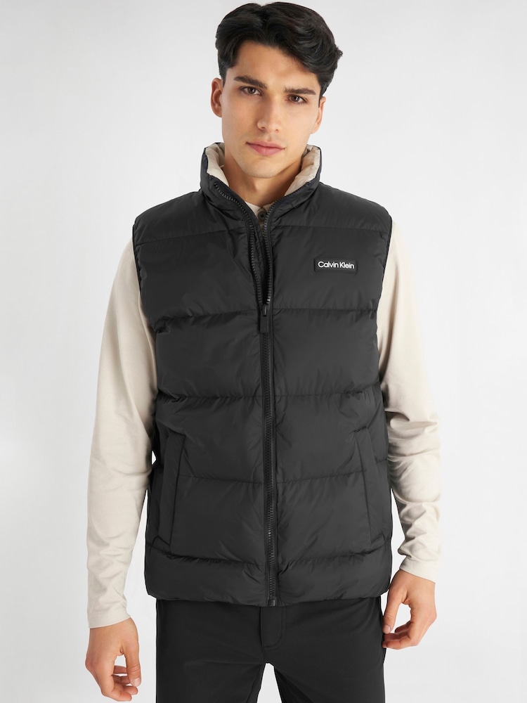 Calvin Klein Golf Winnsboro Padded Black Gilet - Image 1 of 9