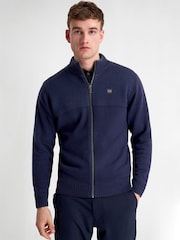 Calvin Klein Golf Blue Oak Creek Full Zip Lined Sweater - Image 1 of 8