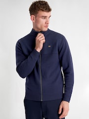Calvin Klein Golf Blue Oak Creek Full Zip Lined Sweater - Image 2 of 8
