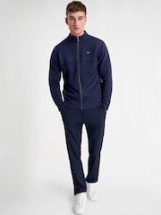 Calvin Klein Golf Blue Oak Creek Full Zip Lined Sweater - Image 3 of 8