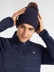 Calvin Klein Golf Blue Bobble Beanie - Image 2 of 6