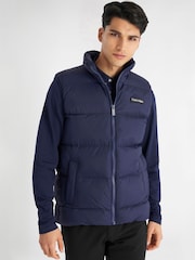Calvin Klein Golf Blue Winnsboro Padded Gilet - Image 1 of 9